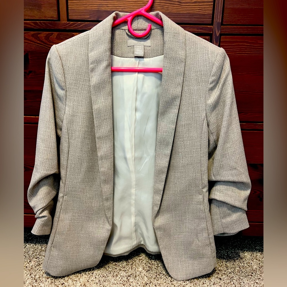 3/4 Sleeve Long Blazer